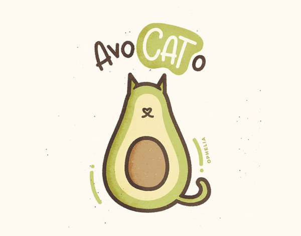 Авокадо акварелью