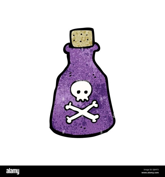 Пиксельная бутылка яда