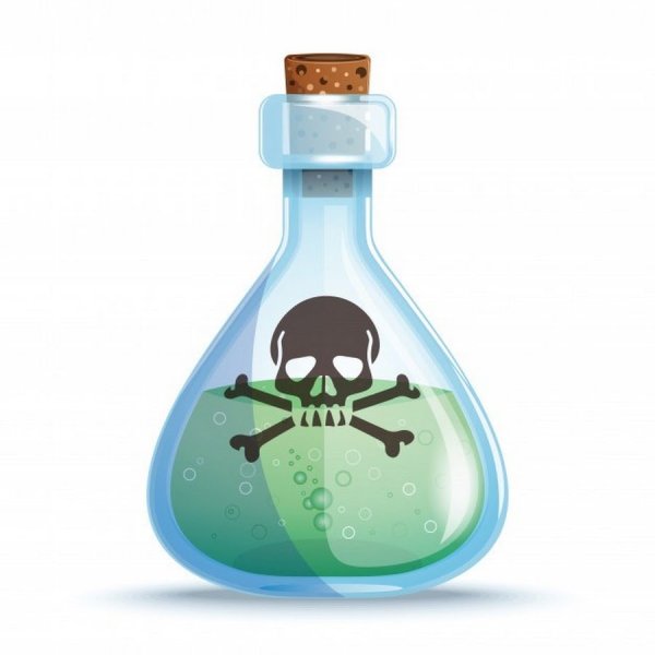 Флакон яд эскиз тату