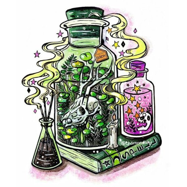 Эскиз тату яд