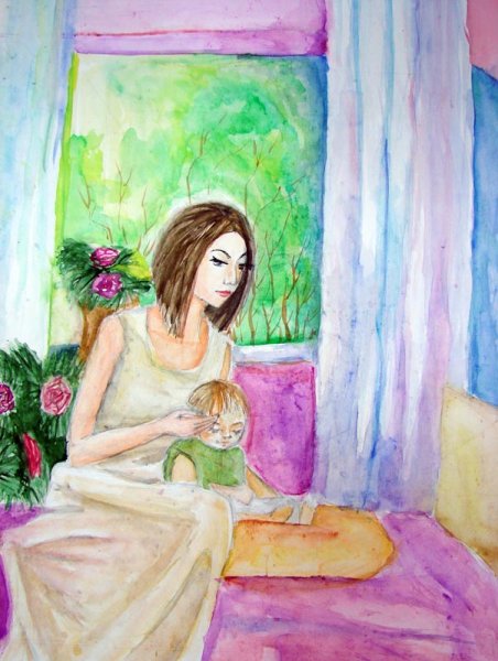 Рисунок посвященный Дню матери