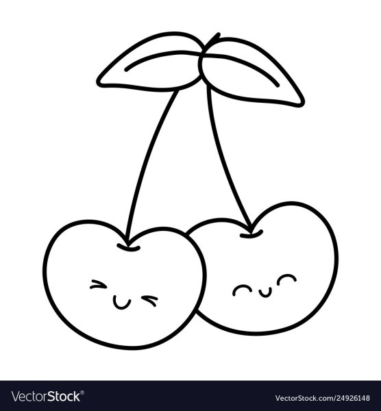 Вишенка черно белая