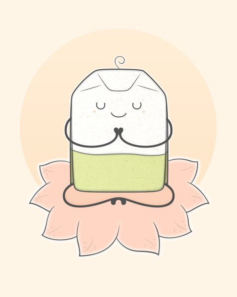 Наклейка чайный пакетик