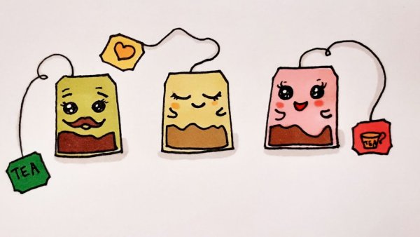 Что нарисовать на чайном пакетике