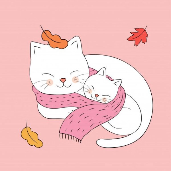 Милые котята рисунки