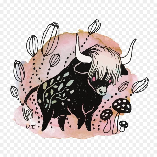 Телец векторный