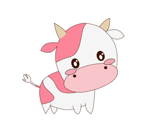 Корова мультяшные милые