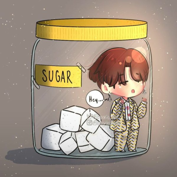 BTS рисунки Чиби Шуга