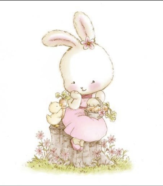 Милый заяц рисунок
