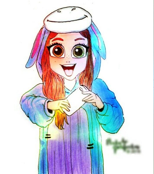 Нарисовать девочку в кигуруми