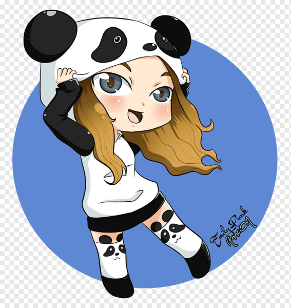 Девочка в костюме панды