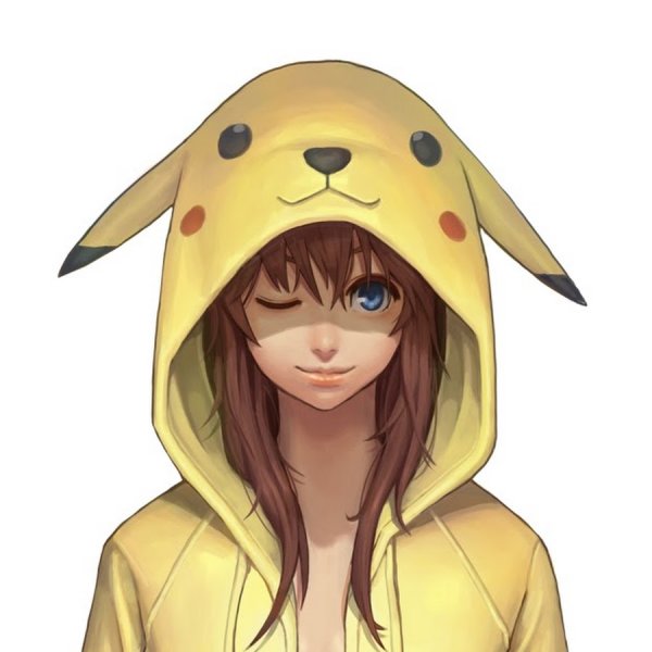 Аниме девочка в кигуруми