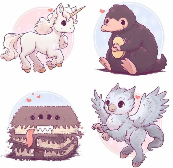 Гарри Поттер Чиби животные