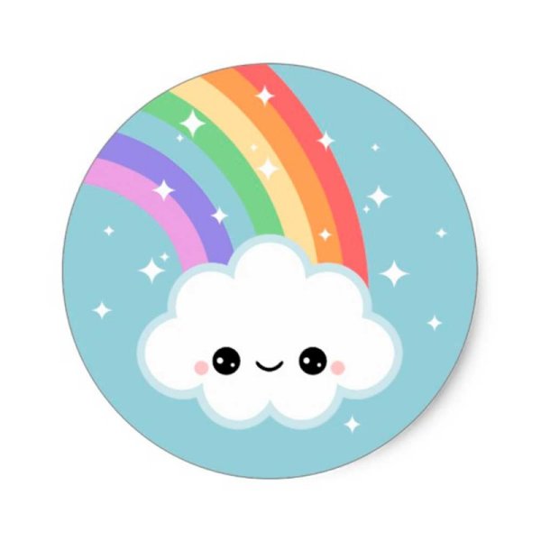 Облачко с радугой