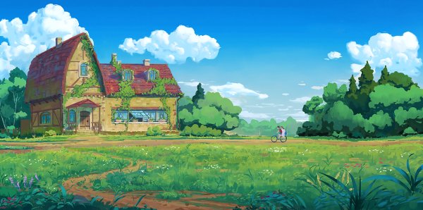 Сказочный домик в лесу