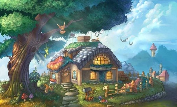 Домик рисунок