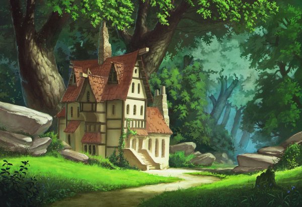 Пейзажи из мультфильмов