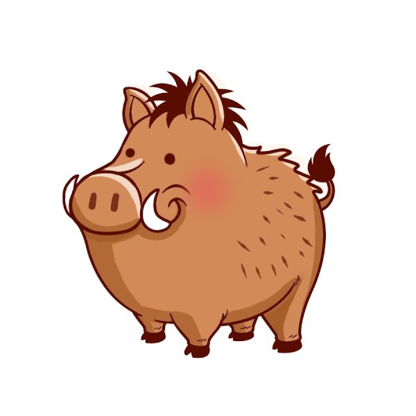 Кабанчик мультяшный