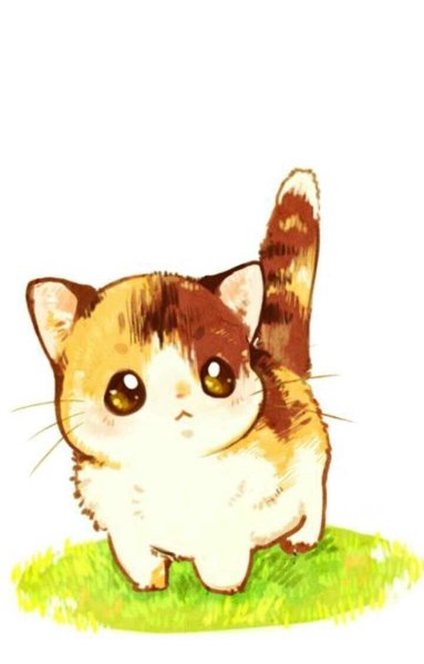 Милая кошечка мультяшная