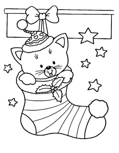 Новогодняя раскраска