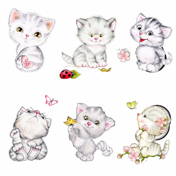 Милые мультяшные зверушки