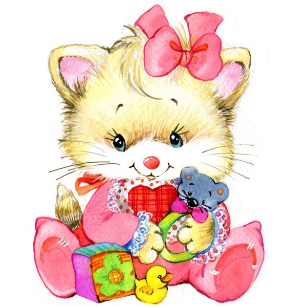 Раскраска. Котики