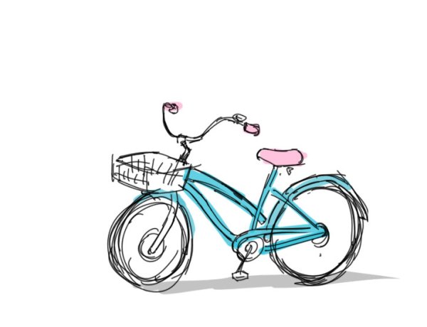 Велосипед для срисовки легкие
