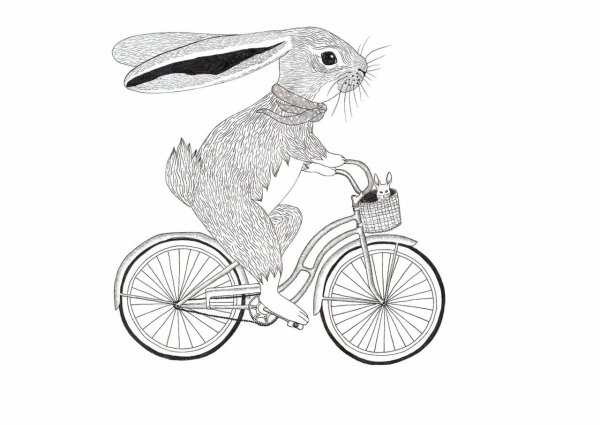 Необычный велосипед рисунок