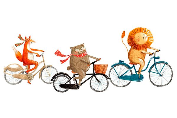 Детские иллюстрации акварелью