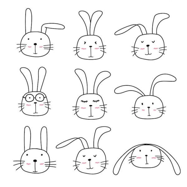 Милые медвежата для срисовки