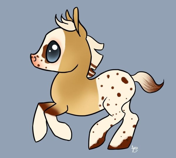 Рисунки милых лошадок