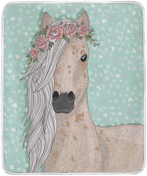 Милая мультяшная лошадка