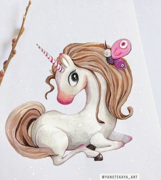 Рисунки милых лошадок