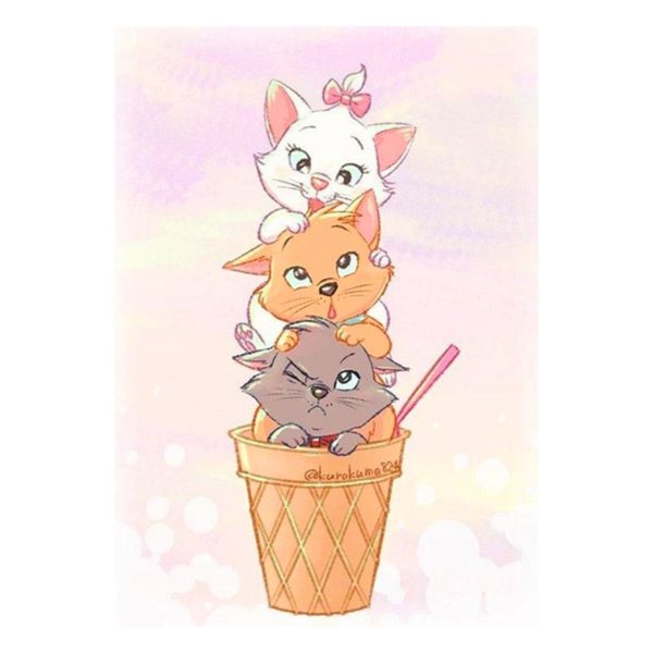 Милые котики мультяшные