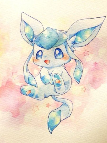 Eevee акварель