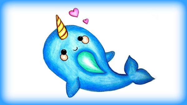 Кит с рогом единорога