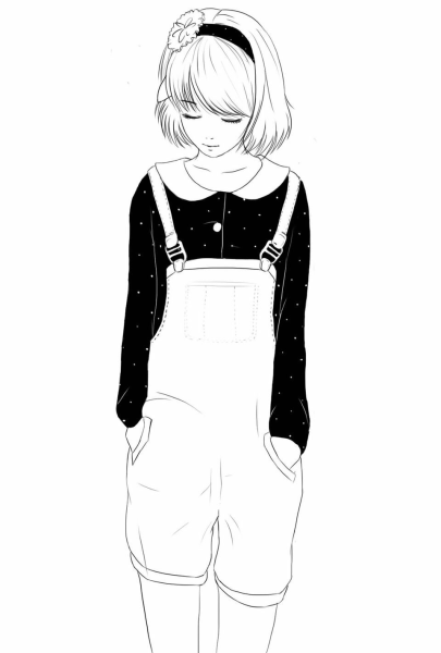 Девушки для срисовки в полный рост