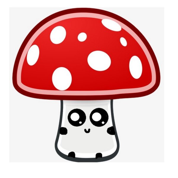 Мухомор мультяшный