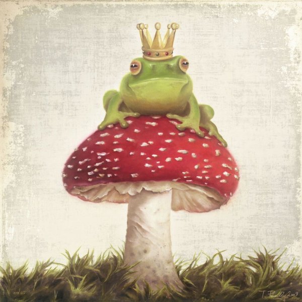 Милая лягушка для срисовки