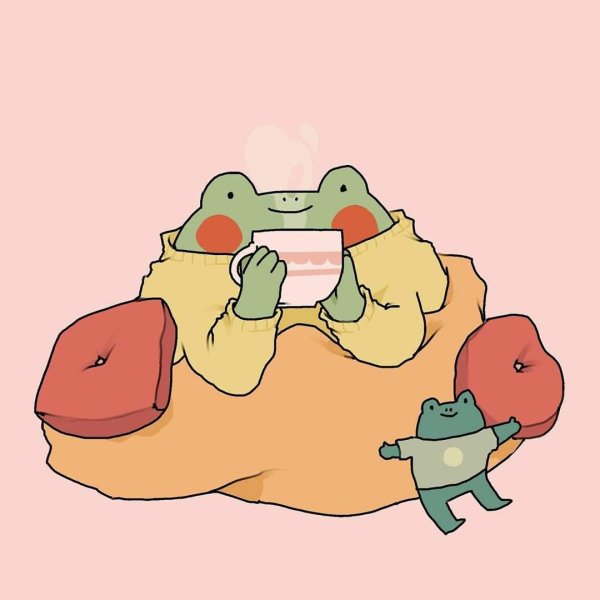 Жабка милая в шляпе