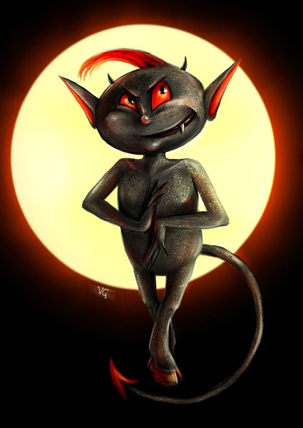 Смешной чертенок