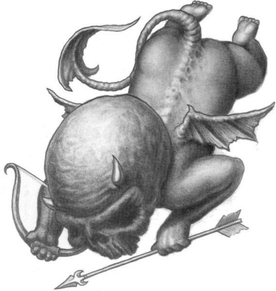 Тату демоненок эскиз