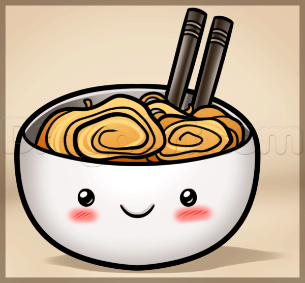 Кавай еда лапша