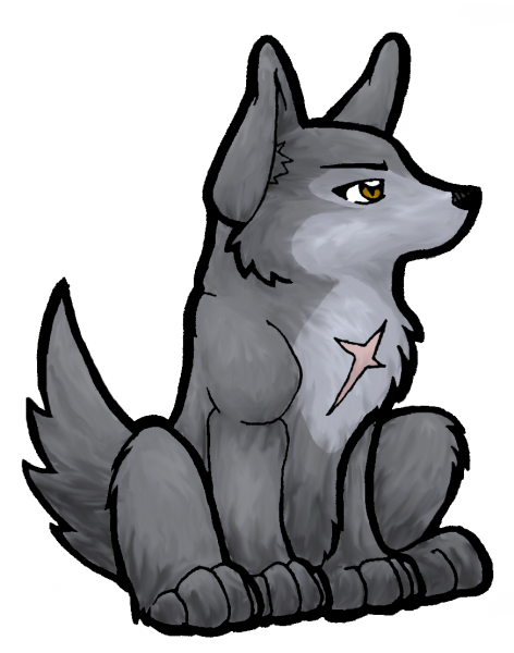 Рисовать волчонка