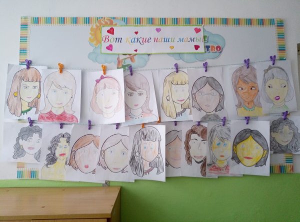 Рисунок моя любимая мама