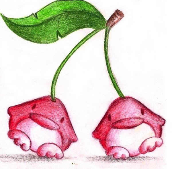 Рисунки вишенок для срисовки милые