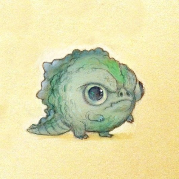 Милые круглые дракончики