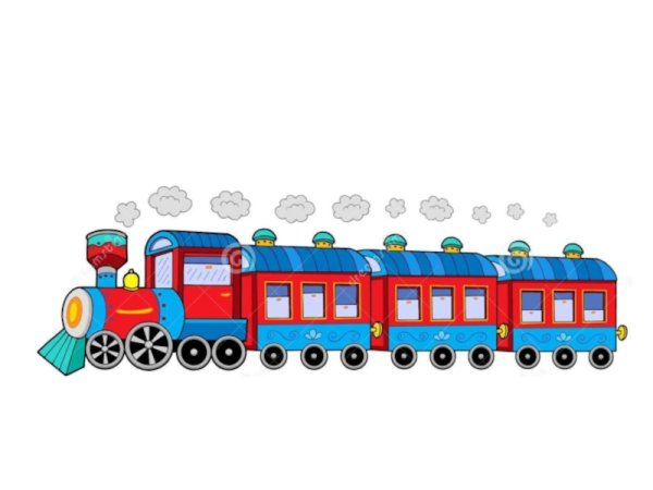 Картина поезд для детей
