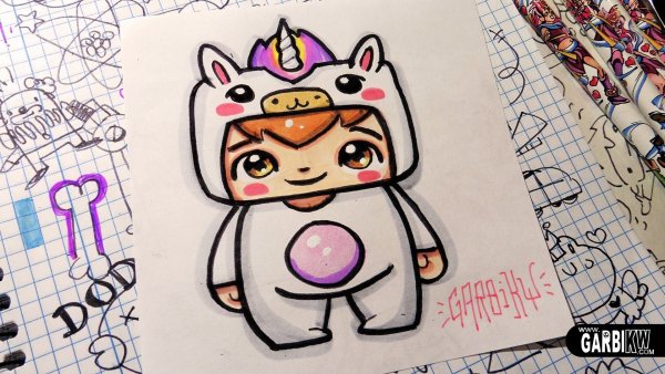 Рисунки для срисовки лёгкие и красивые Каваи