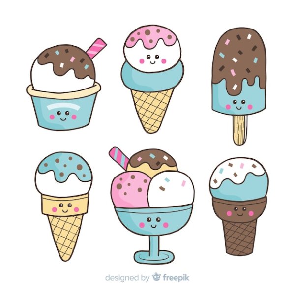 Милые рисуночки мороженого